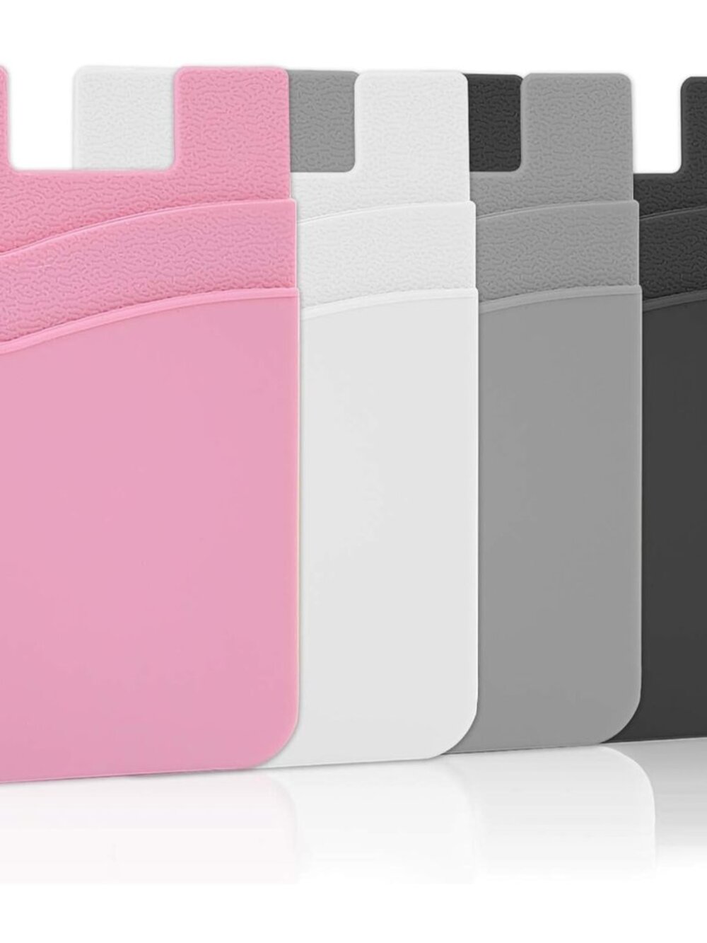 Card Holder for Back of Phone, Cell Phone Wallet Stick-on Credit Card Sleeve Poc